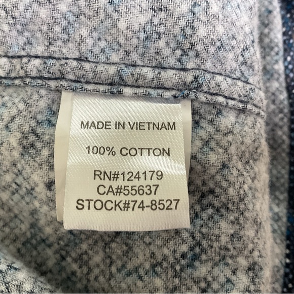 Johnston & Murphy Mens Button Down Long Sleeve Shirt L 100% Cotton Soft Twill - Picture 6 of 8